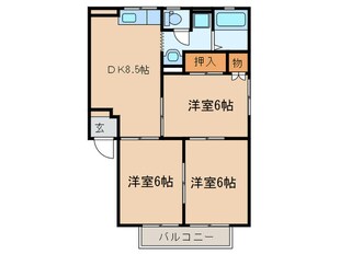 メゾンフレンド１棟の物件間取画像